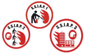 Les badges du SSIAP 1, 2 et 3